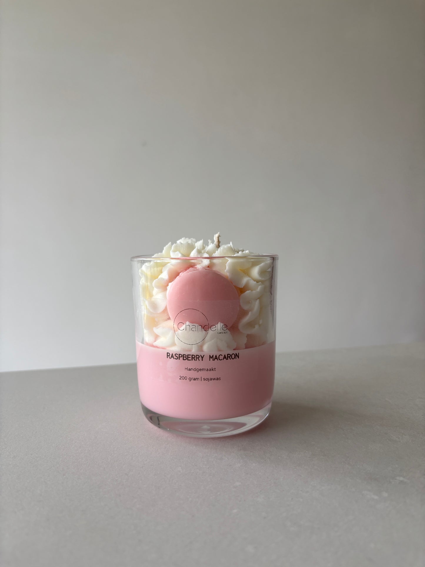 Geurkaars Raspberry Macaron
