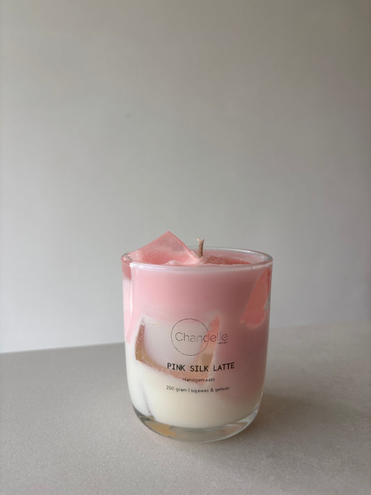 Geurkaars Pink Silk Latte